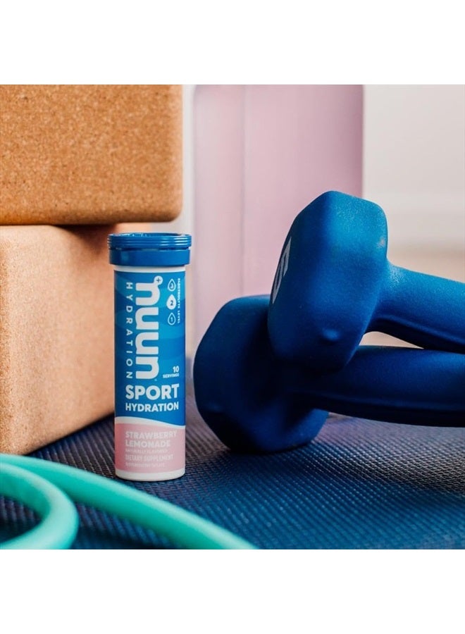 Nuun أقراص الإلكتروليت الرياضية، ليمون الفراولة، 40 حصة إجمالية، 5 إلكتروليتات أساسية، نباتي، غير معدّل وراثيًا - Image 3