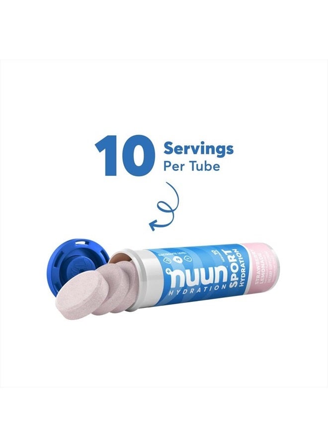 Nuun أقراص الإلكتروليت الرياضية، ليمون الفراولة، 40 حصة إجمالية، 5 إلكتروليتات أساسية، نباتي، غير معدّل وراثيًا - Image 4