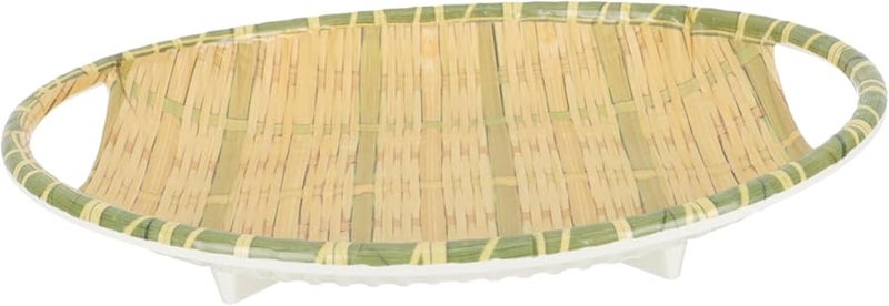 Bamboo Snack Serving Tray Platter for Party Fruit Lunch Bowl Container - Image 1