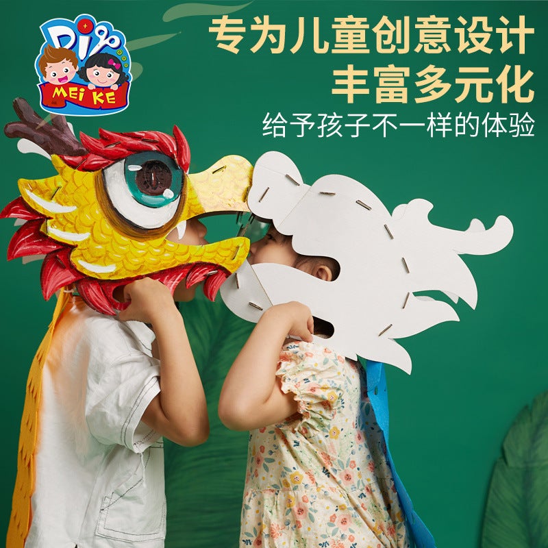Year Of The Horse DIY Craft Kit – Handmade Dragon Head for Children 4-6 Years - Image 3