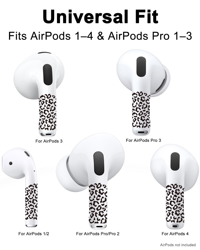 RockMax for AirPods 4 Skinï¼ŒUniversal Decal Sticker for AirPods Pro/Pro 2/Pro 3, Gen 1/2/3/4, Compatible with Clear AirPod Case, Durable Tattoo Wrap, Easy to Identify - Image 4