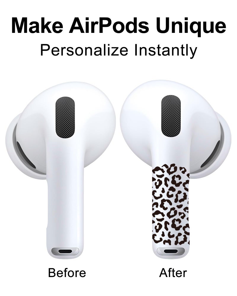 RockMax for AirPods 4 Skinï¼ŒUniversal Decal Sticker for AirPods Pro/Pro 2/Pro 3, Gen 1/2/3/4, Compatible with Clear AirPod Case, Durable Tattoo Wrap, Easy to Identify - Image 2