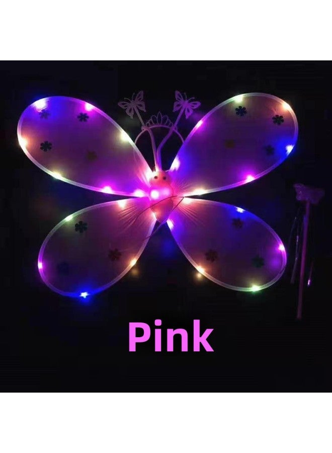 Children's Performance Costume Performance Dress Up Props Full-body Light Glow Butterfly Wings Elf Angel Butterfly Wings