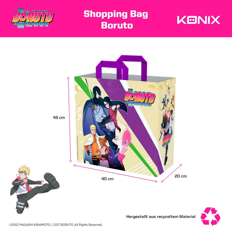 Konix Boruto Naruto Next Generations Shopping Bag 40 x 45 x 20 cm Recycled Material - Image 4