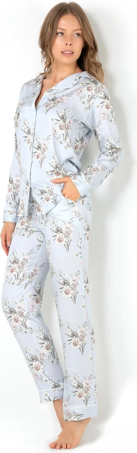 DoReMi Blue Grace Long Sleeve Women's Pajama Set