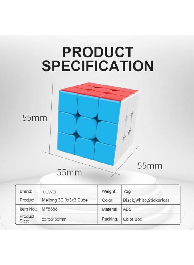 EasyLife 3X3 Stickerless Magic Cube 3x3x3 Puzzles Toys The Most Educational Toy to Effectively Improve Your Child's Concentration - Image 2