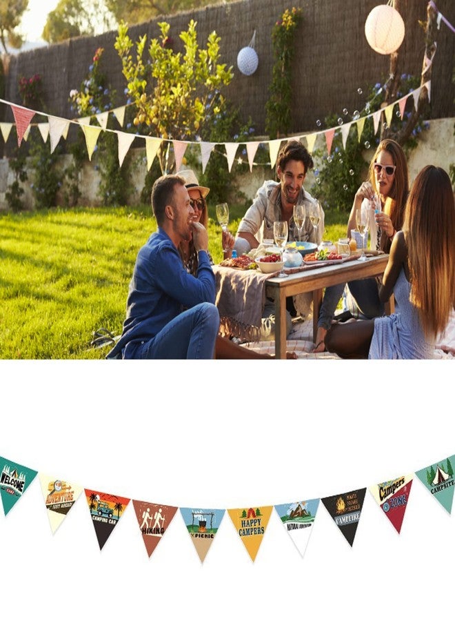 Topyond Camping String Flags, 3 Meter Outdoor Flags Includes 10 Colorful Pennant Bunting, Party Outdoor Decorations for Camping, Birthday - Image 5