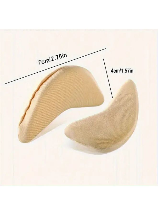 2pcs Black Sponge Insoles For Women High Heel Shoe Inserts Shoe Size Adjuster And Foot Protector Comfortable Cushioned Insoles For Shoes Durable Footwear With Minimalist Design - Image 3