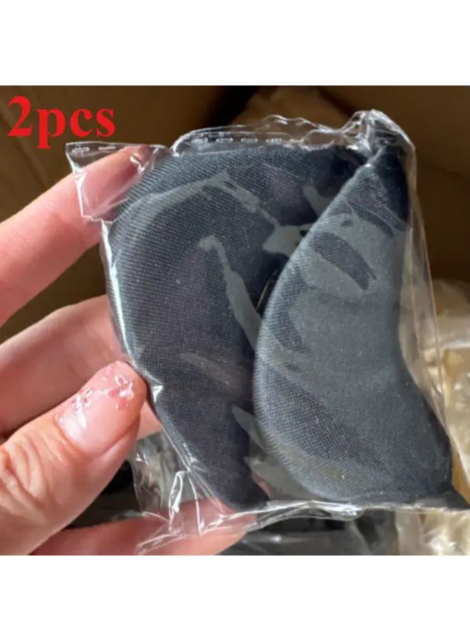 2pcs Black Sponge Insoles For Women High Heel Shoe Inserts Shoe Size Adjuster And Foot Protector Comfortable Cushioned Insoles For Shoes Durable Footwear With Minimalist Design - Image 2