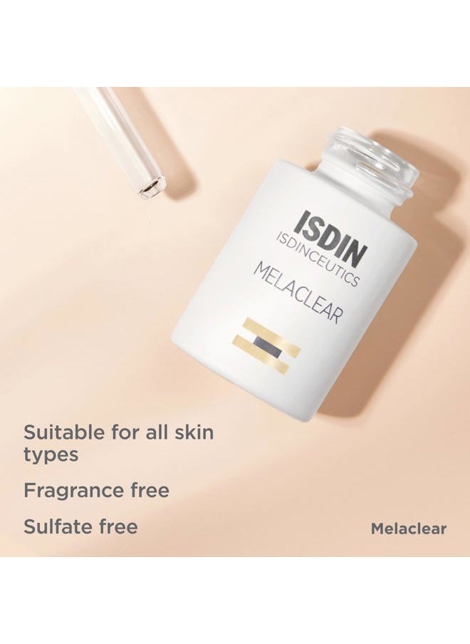 Isdinceutics Melaclear Dark Spot Correcting Serum for Face - Sun Spot Reducer that Contains Vitamin C and Antioxidants, to Even Skin Tone from Sun Exposure 0.5 FL OZ