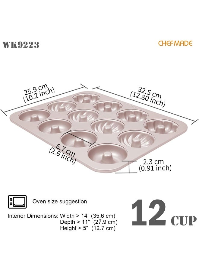 Chefmade WK9223 12 Cup Non-stick Donut Pan - Image 2
