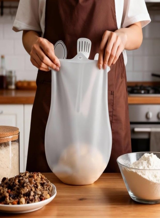 GET STAR Silicon Atta Kneading Dough Maker Bag, Mixer for Bread, Pastry, Pizza & Tortilla Flour-Mixing Bag Best Non-Toxic Multifunctional Cooking Tool (Pack of 1) - Image 1