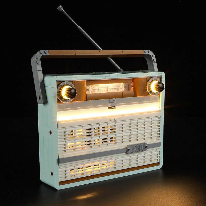 GEAMENT LED Light Kit Compatible with Lego Retro Radio Lighting Set for Icons 10334 Model Set Not Included - Image 3