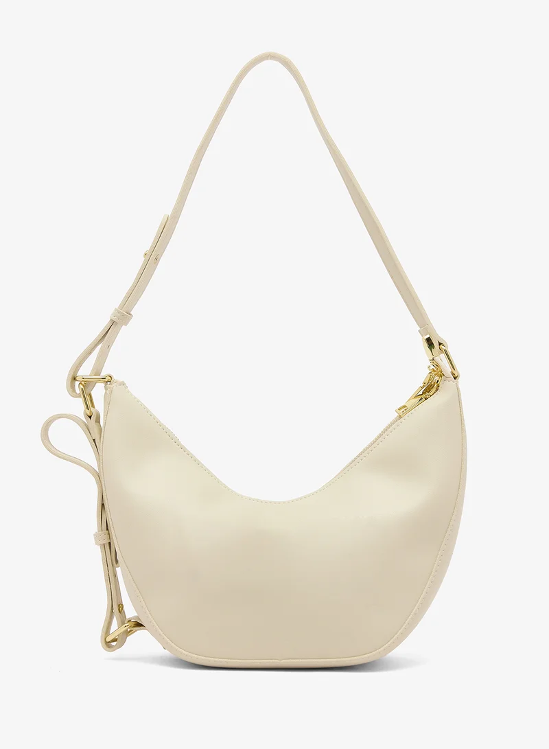 Ella White Classic Shoulder Bag