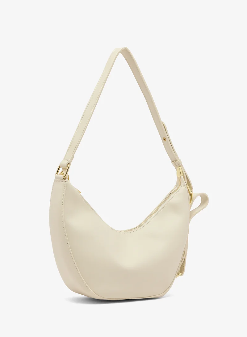 Ella White Classic Shoulder Bag