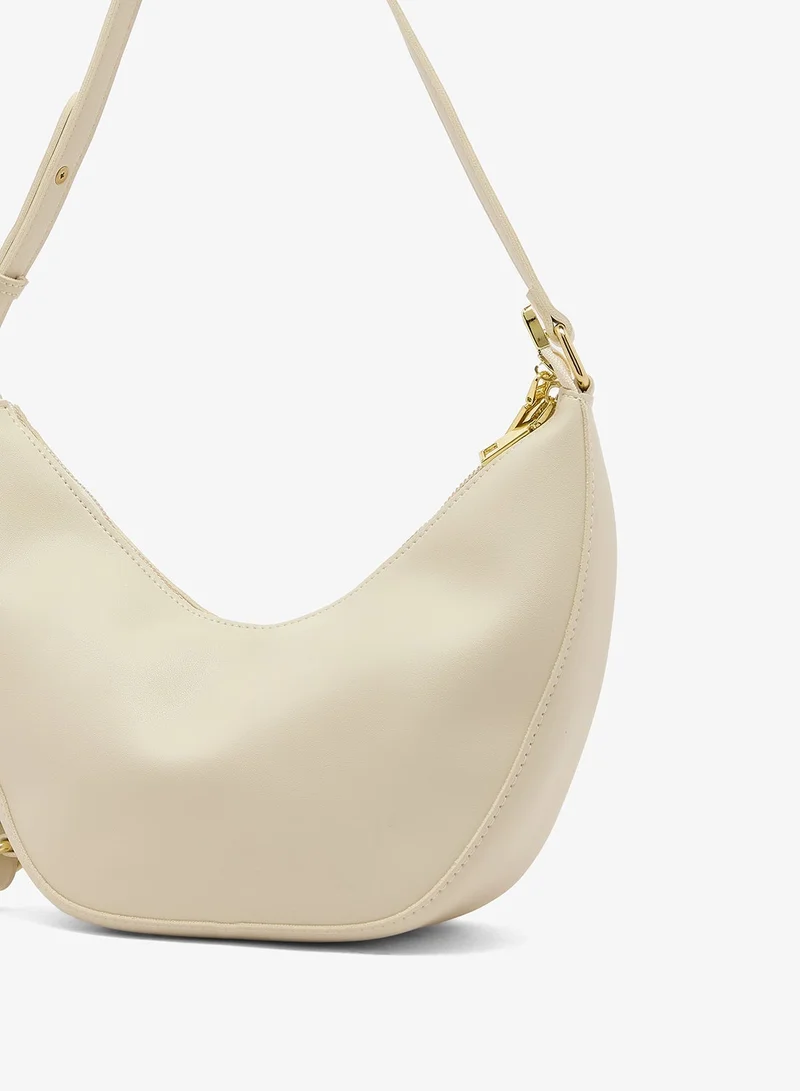 Ella White White Classic Shoulder Bag for Women | Best Price UAE