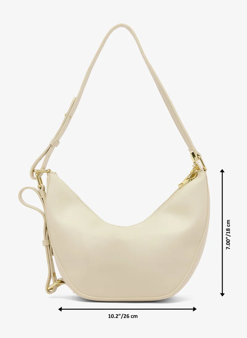 Ella White White Classic Shoulder Bag for Women | Best Price UAE