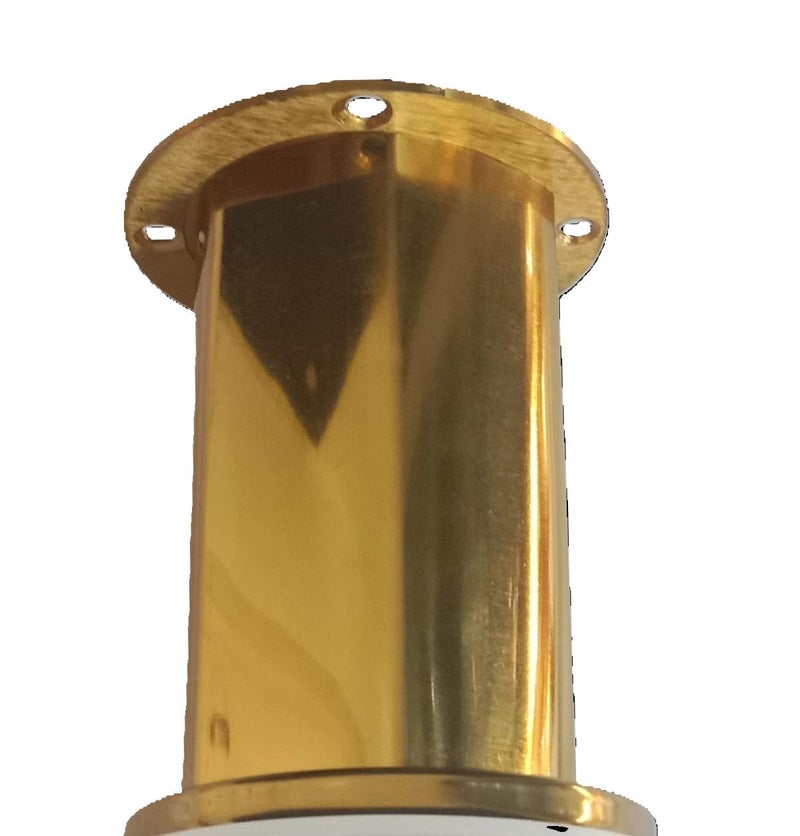 Zohra ZOHRA Hardware Heavy Duty Stainless Steel PVD Glossy Gold Hexagonal Cut Cylindrical Shape Sofa Legs Furniture Legs Table Legs Sofa Legs Bathroom Cabinet Cupboard Legs 50mm 2 3 inch - Image 2