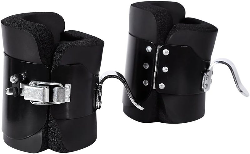 klarako Inversion Gravity Boots, 1 Pair Fitness Strength Training Hang Pull Up Boots Hanging Upside Down Hooks with Comfortable Foam Padding and Locking Mechanism - Image 1