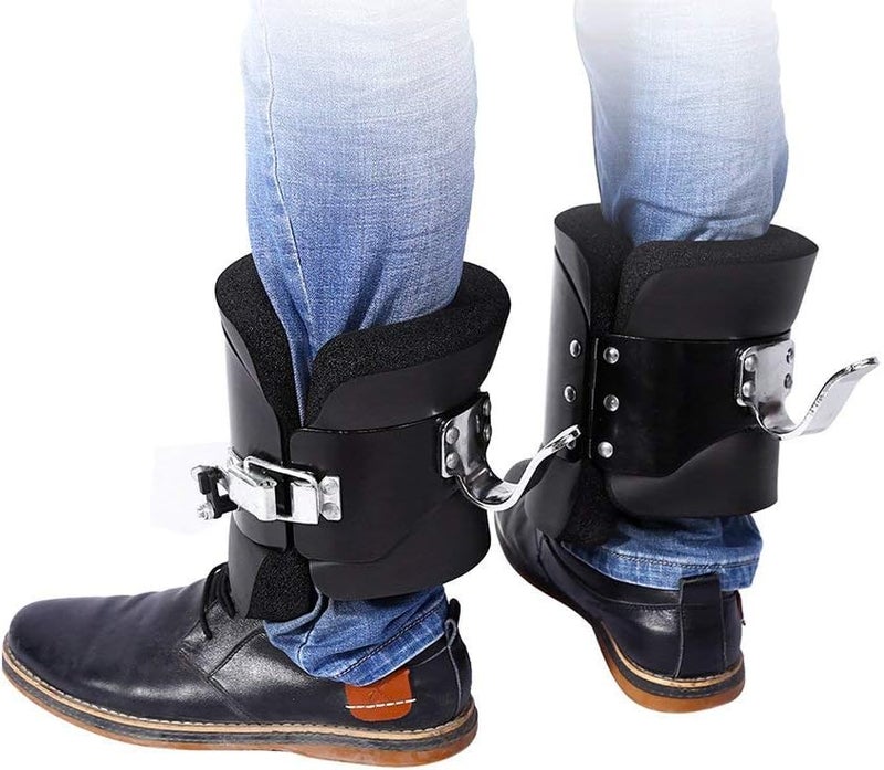 klarako Inversion Gravity Boots, 1 Pair Fitness Strength Training Hang Pull Up Boots Hanging Upside Down Hooks with Comfortable Foam Padding and Locking Mechanism - Image 3