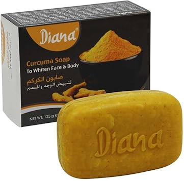 Diana TURMERIC Curcuma Face Body Skin Brightening Soap 125g BY ELYSEESTAR