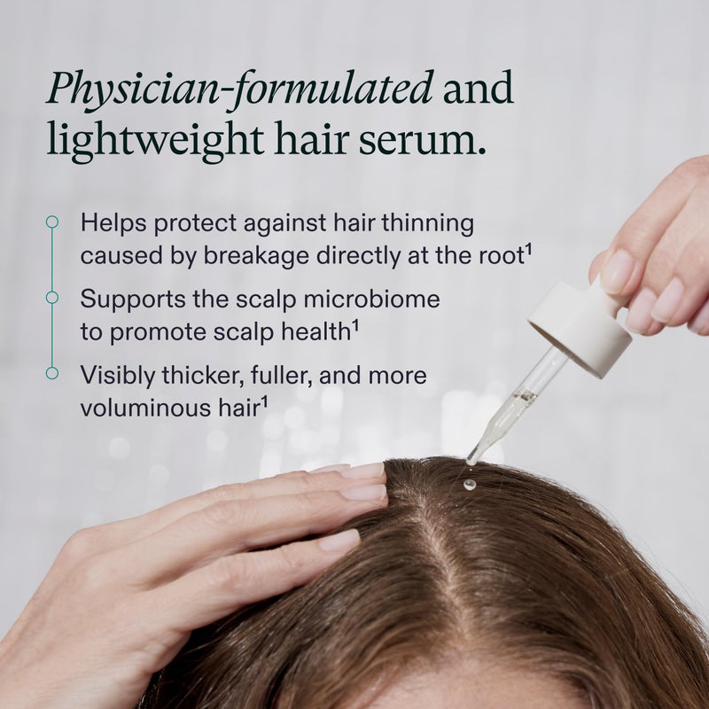 Nutrafol Women's Hair Serum, Safe for Hair Extensions and Color, for Visible Thickness and Strength, Vegan, Lightweight and Fast-Absorbing - 1.7 Fl Oz, Pack of 2 - Image 3