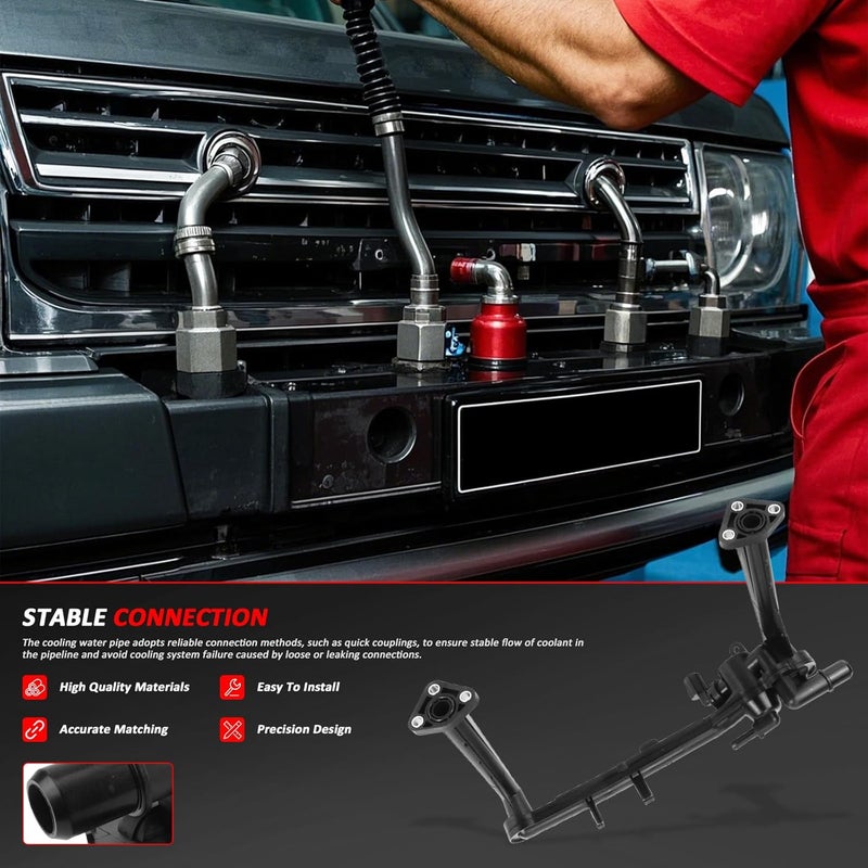 Heater Manifold Tube Pipe Compatible with Land Rover LR4, Discovery 4, Range Rover, and Jaguar Sport - Fits 3.0L V6 - Replaces LR109401, LR041788, LR075991 LR122710 - Image 5
