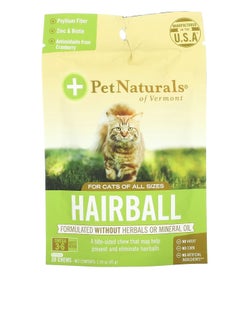 Pet Naturals Hairball for Cats Approx 30 Chews 1.59 oz 45 g 