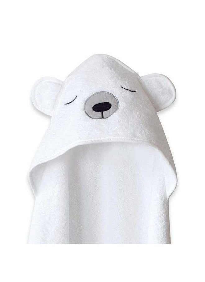 Masilo Organic Cotton Hodded Towel For 0 To 18 Months Baby Pack Of 1Polar Bear White  - Image 2