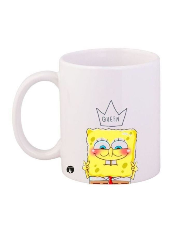 RYN Spongebob Printed Mug White/Yellow