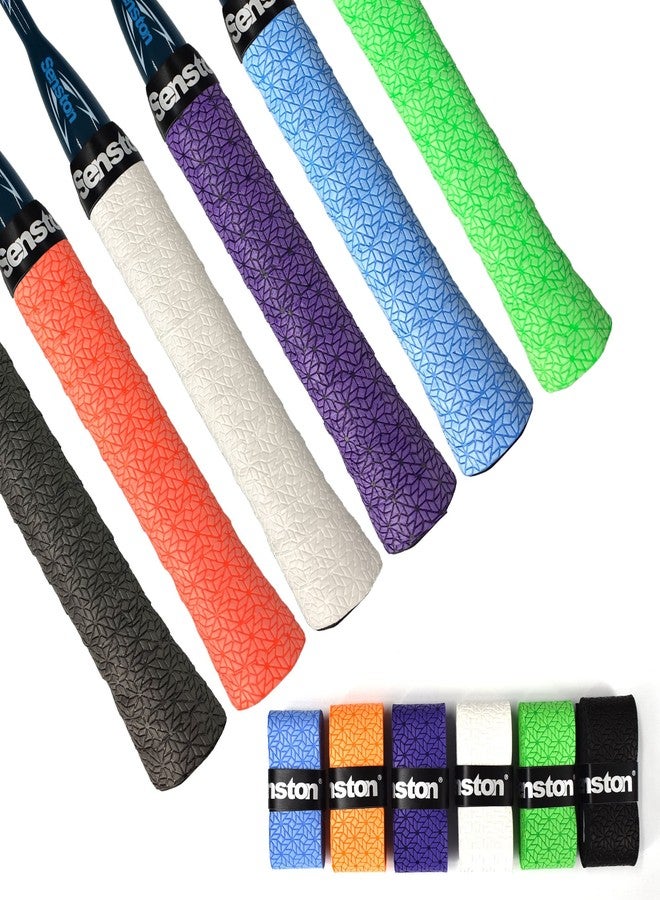 Senston Racket Grips 6-Pack Tennis Racquet Overgrip Pickleball Badminton Racket Grips Squash Tennis Racket Grip Tapes - Image 1