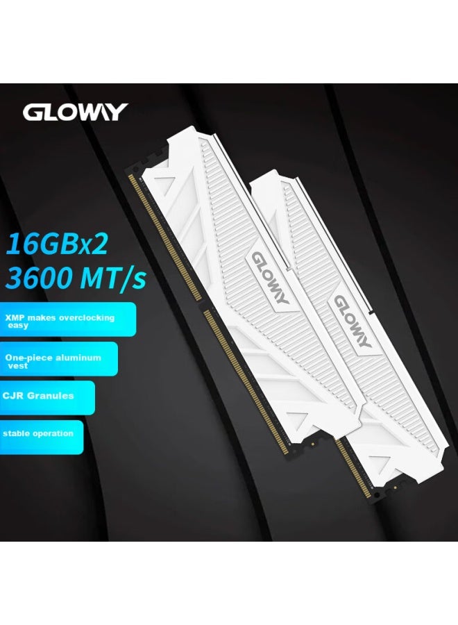 Gloway 32gb Kit Ddr4 3600 Desktop Memory Module, Tianche Series, Hynix Cjr Chips, Compatible With Black Myth： Wukong - Image 1