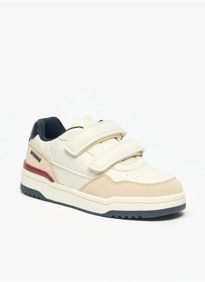 دوتشيني Boys Mister Colourblock Sneakers with Hook and Loop Closure