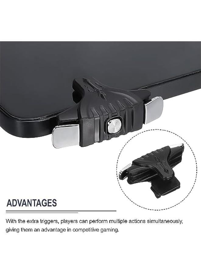 Beauenty Gaming Triggers Mobile Controller Double Fire Keys Sensitive Black for 4.7-6.5 Inch Phone - Image 4