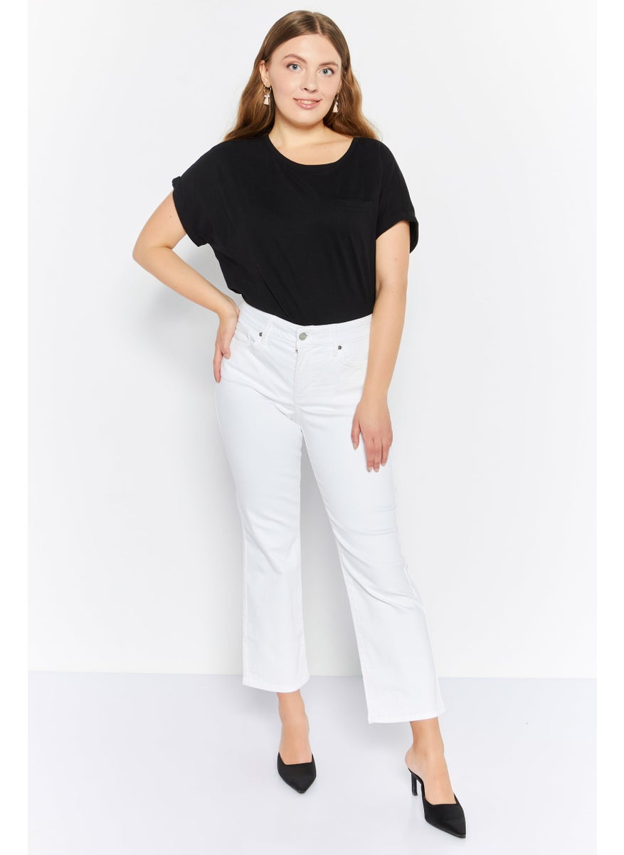 NYDJ - Women Regular Fit Straight Leg Ankle Denim Jeans, White - Image 1