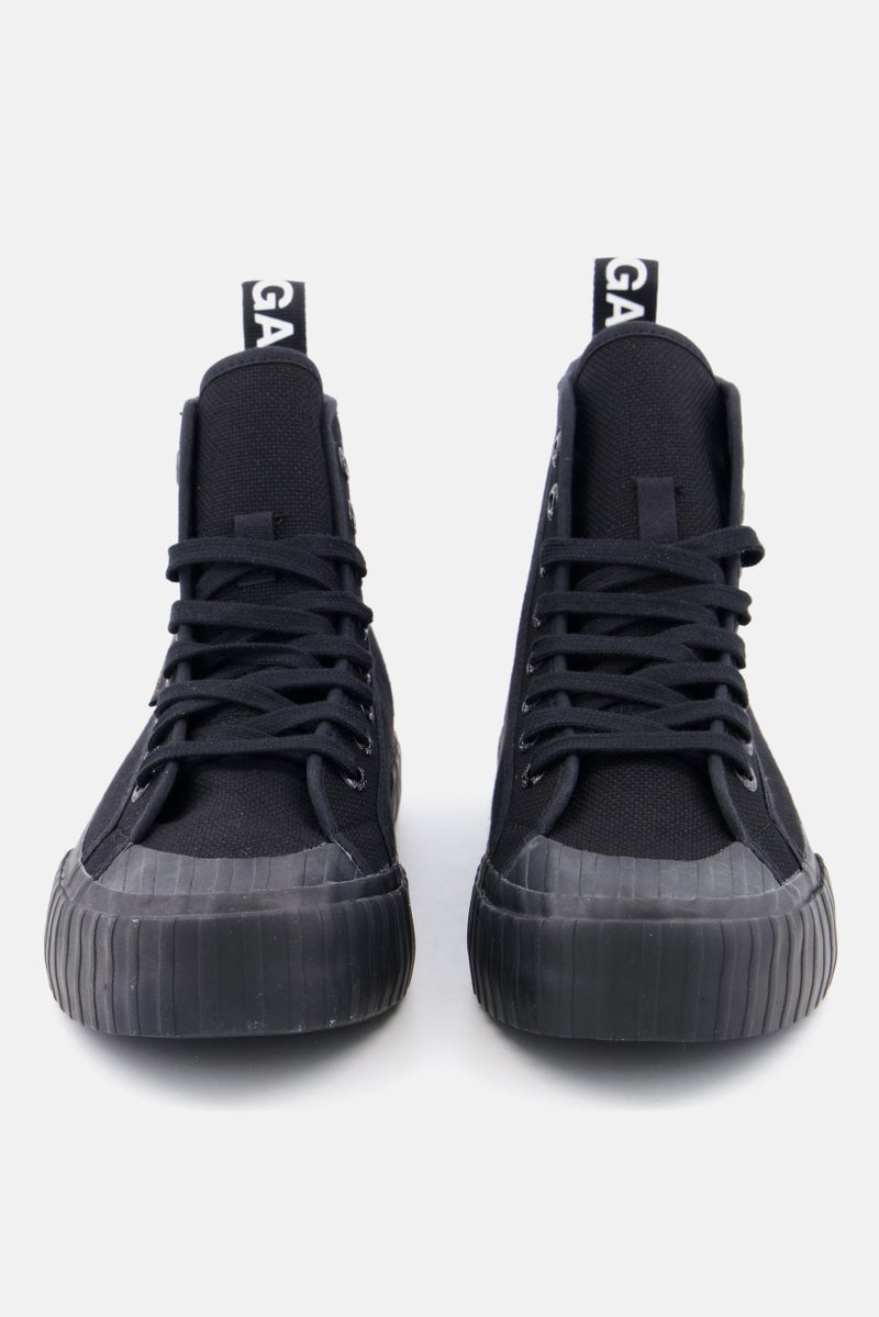 SUPERGA Women Lace Up High Cut Casual Shoes, Black - Image 3