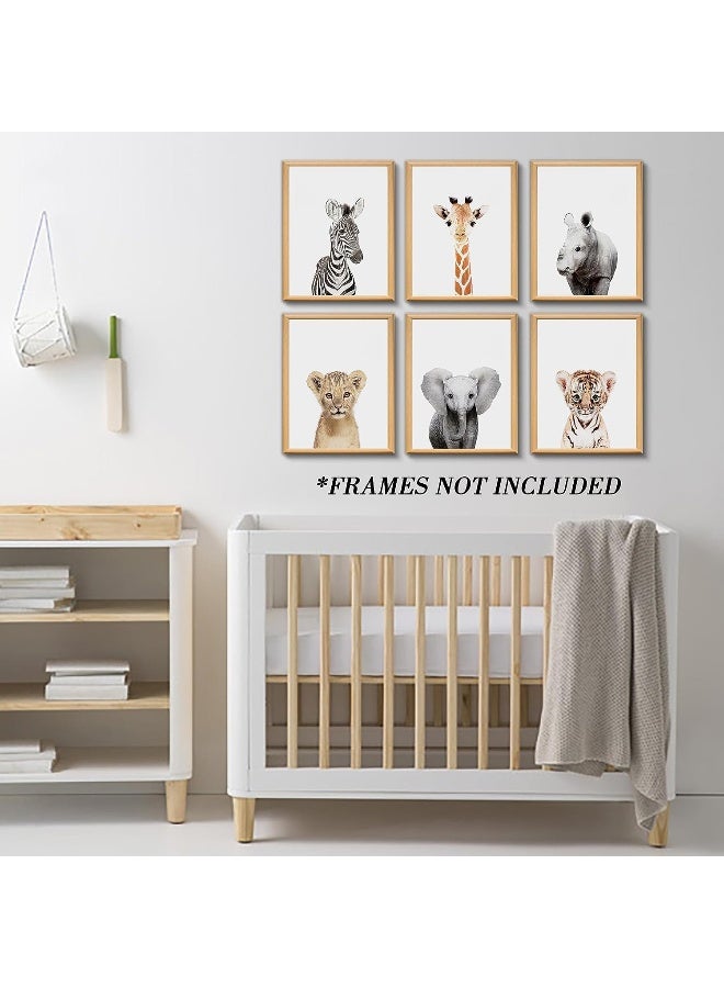 calmart Nursery Baby Room Wall Art Decor, Jungle Nursery Baby Animals Nursery Decorations, Cute Nursery Safari Decor Baby Bedroom Decorate - Image 5