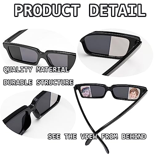 EaciTown Rear View Mirror Sunglasses Anti Track See Behind You Sunglasses Real Detective Glasses for Escape Room Party Favors Detective Party Supplies (10) - Image 2
