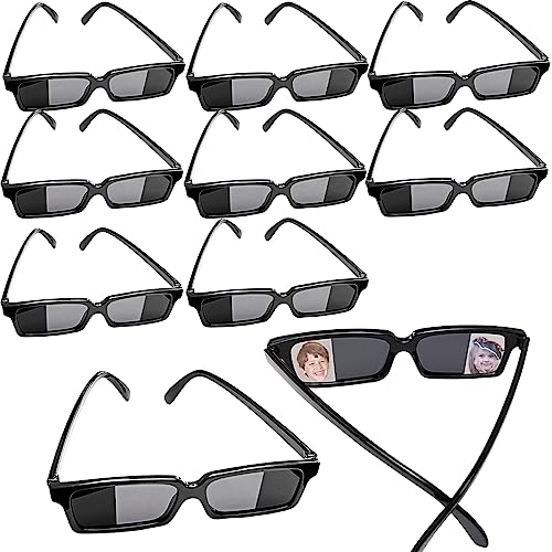 EaciTown Rear View Mirror Sunglasses Anti Track See Behind You Sunglasses Real Detective Glasses for Escape Room Party Favors Detective Party Supplies (10) - Image 1