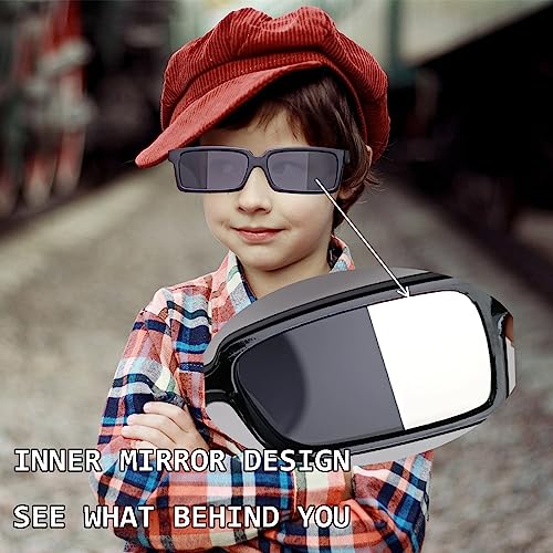 EaciTown Rear View Mirror Sunglasses Anti Track See Behind You Sunglasses Real Detective Glasses for Escape Room Party Favors Detective Party Supplies (10) - Image 4