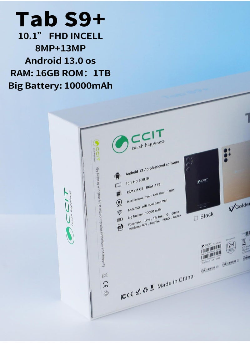 CCIT CCIT Tab S9+ 10.1 Inch Full HD0 Display Android 13 Tablet 16GB RAM 1TB ROM 10000 mAh Battery with Keyboard and Mouse blue color  - Image 4