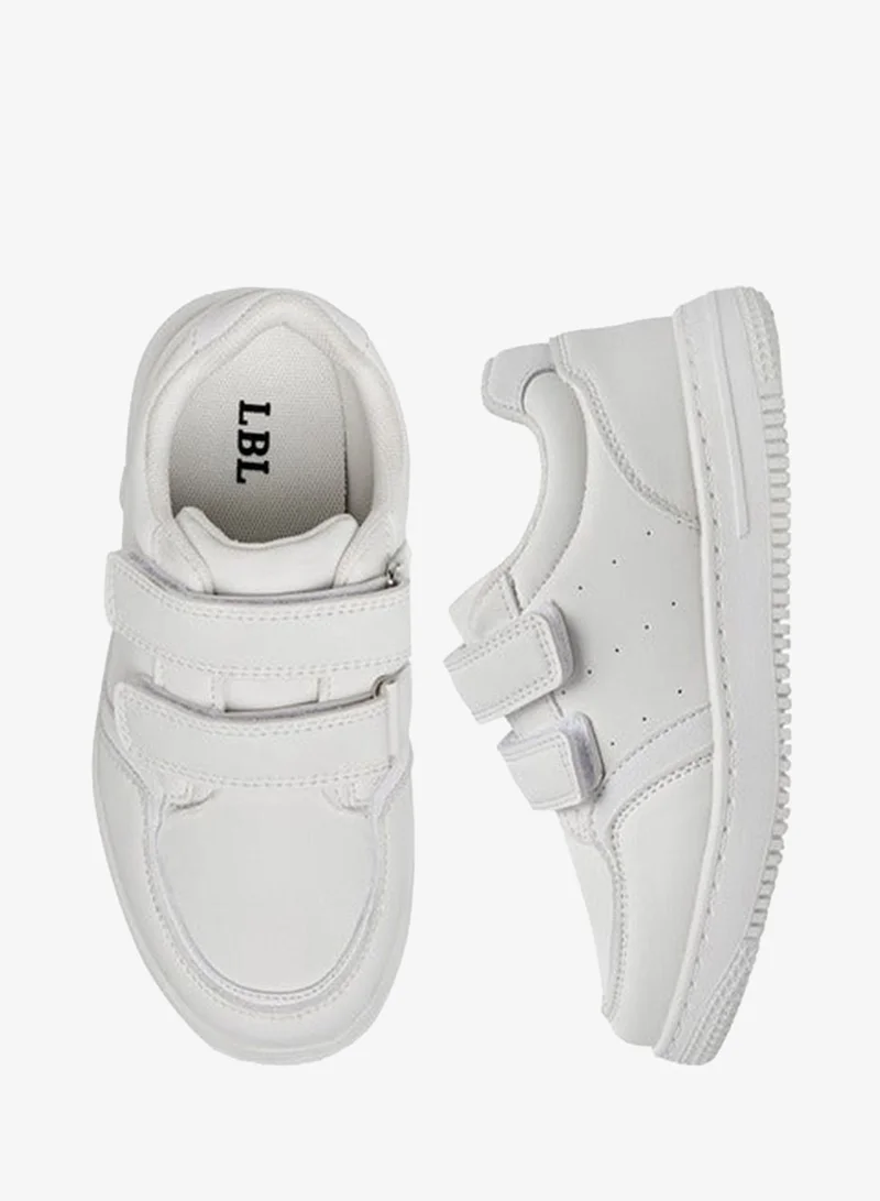 LBL by Shoexpress Boys Panelled School Shoes with Hook and Loop Closure