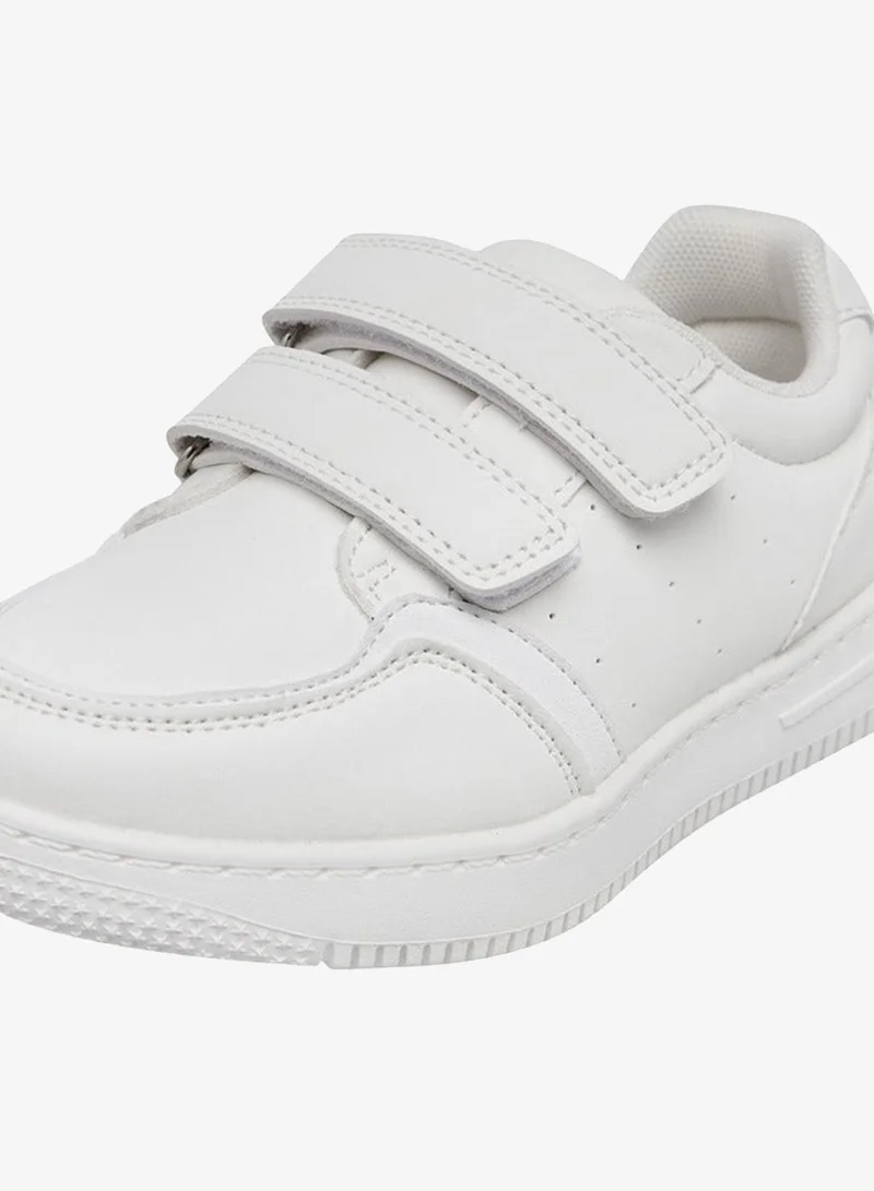 LBL by Shoexpress Boys Panelled School Shoes with Hook and Loop Closure