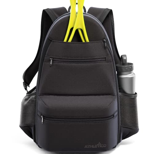 Athletico Compact City Tennis Backpack (Black) - Image 1