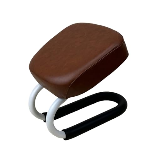 Colaxi Kneeling Meditation Stool Adjustable Birthday Gift Anti Slip Comfortable Seat Prayer Stool for Yoga Praying Home Women Style A Brown - Image 3