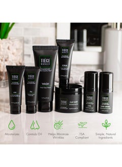 tiege hanley Tiege Hanley Mens Skin Care Set, Revitalization Skin Care Routine for Men (System Level 4) - Men's Skincare Set for Fine Lines Includes Face Wash, Scrub, Moisturizer, Eye Cream, Face Serum, Clay Mask  - Image 4