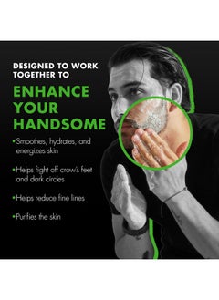 tiege hanley Tiege Hanley Mens Skin Care Set, Revitalization Skin Care Routine for Men (System Level 4) - Men's Skincare Set for Fine Lines Includes Face Wash, Scrub, Moisturizer, Eye Cream, Face Serum, Clay Mask  - Image 3