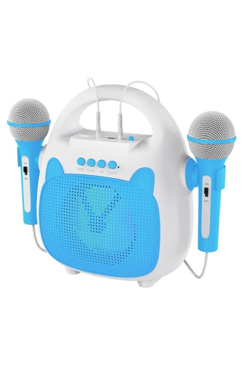 إيكو أوديو جهاز كاريوكي للأطفال من إيكو أوديو كيدز بوب مزود بتقنية البلوتوث وإضاءة LED وميكروفونين سلكيين - Image 1