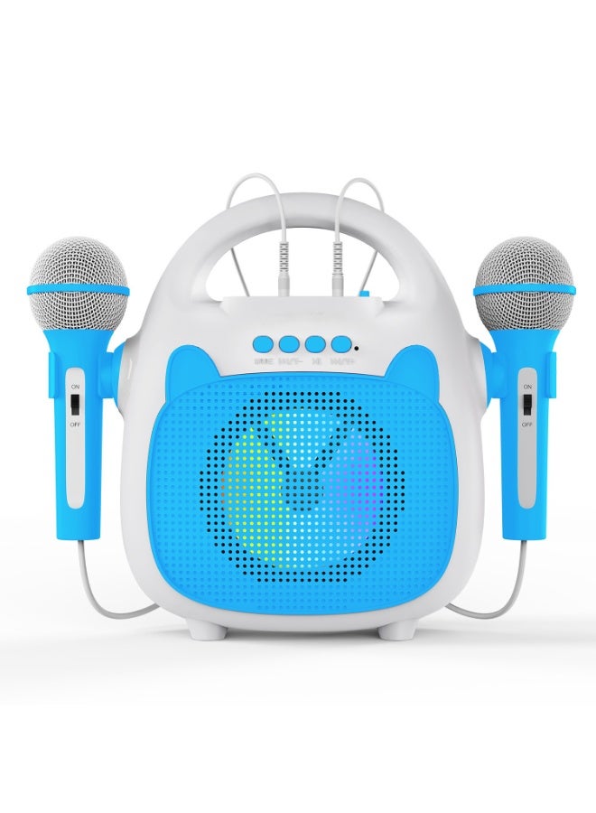 إيكو أوديو جهاز كاريوكي للأطفال من إيكو أوديو كيدز بوب مزود بتقنية البلوتوث وإضاءة LED وميكروفونين سلكيين - Image 2