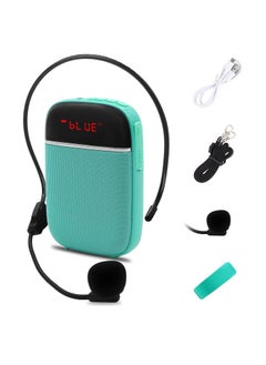 Portable Bluetooth Voice Amplifier, Rechargeable Wired Mini Speaker with Microphone, Use in Classroom, Meeting, Promotions and Outdoor Activities, for Teachers, Tour Guides, Coaches and More(Blue)